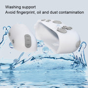 For Airpods 3 Soft Shell Drop-proof Silicone Headphone Cover With Hook(Gray)