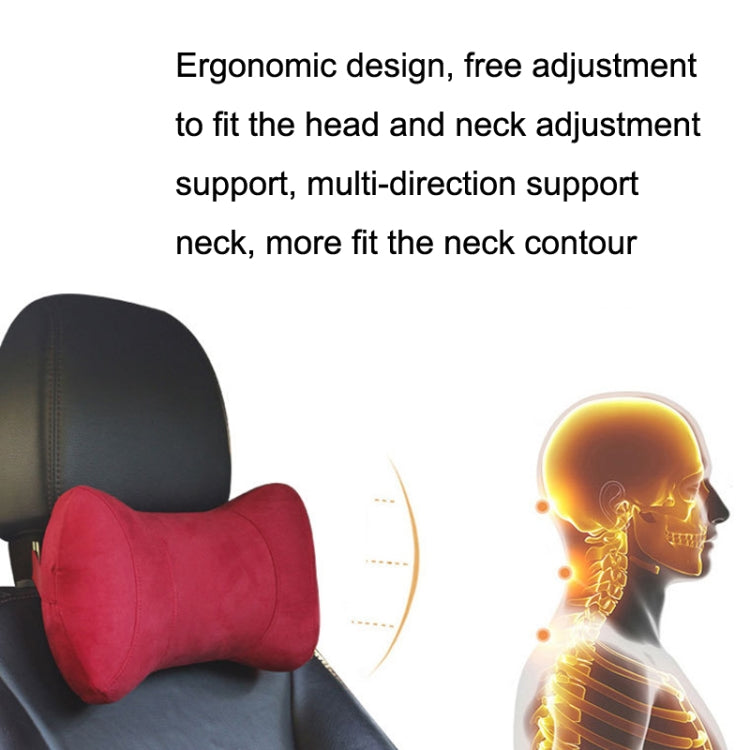 Car Memory Cotton Headrest Protective Cervical Spine Seat Sleeping Pillow(Brown) - Seat Accessories by PMC TechLife | Online Shopping South Africa | PMC TechLife | Buy Now Pay Later Mobicred