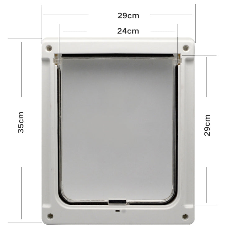 GM-01 Pet Door Pet Supplies ABS Dog and Cat Door Hole(White) - Pet Screen Doors by PMC TechLife | Online Shopping South Africa | PMC TechLife | Buy Now Pay Later Mobicred
