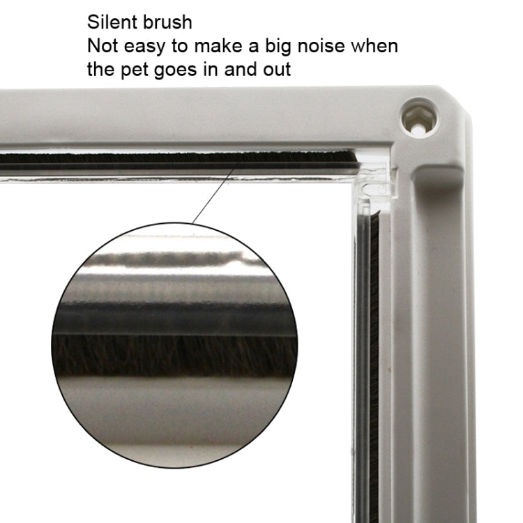 GM-01 Pet Door Pet Supplies ABS Dog and Cat Door Hole(White) - Pet Screen Doors by PMC TechLife | Online Shopping South Africa | PMC TechLife | Buy Now Pay Later Mobicred