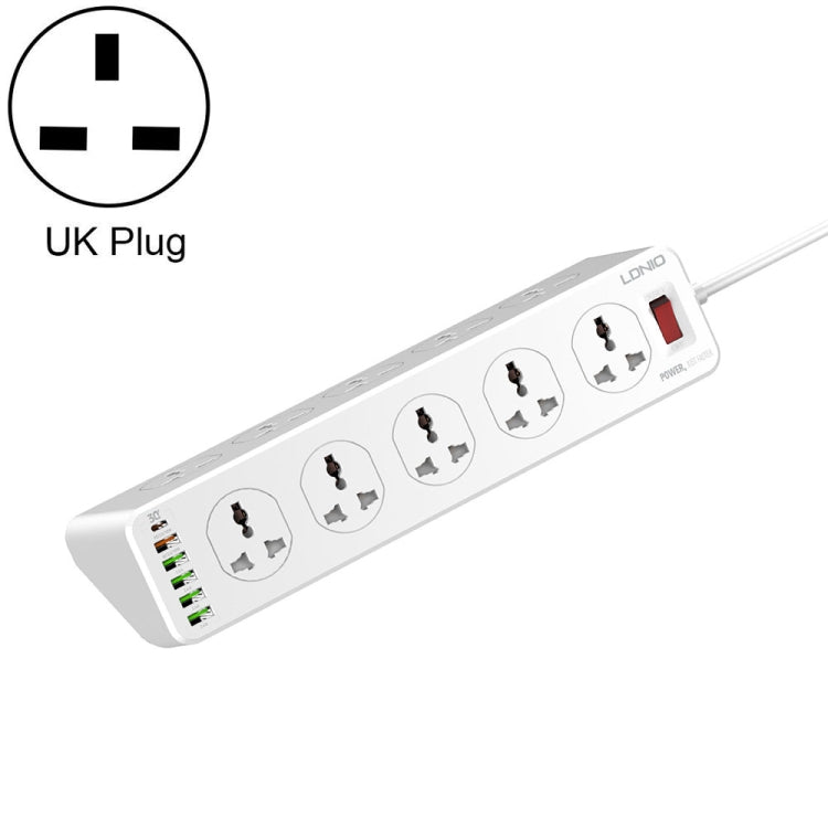 LDNIO SC10610 30W 10+6 Ports Multifunctional Travel Home Office Fast Charging Socket, Spec: UK Plug - Extension Socket by LDNIO | Online Shopping South Africa | PMC TechLife | Buy Now Pay Later Mobicred