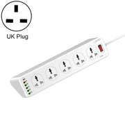 LDNIO SC10610 30W 10+6 Ports Multifunctional Travel Home Office Fast Charging Socket, Spec: UK Plug