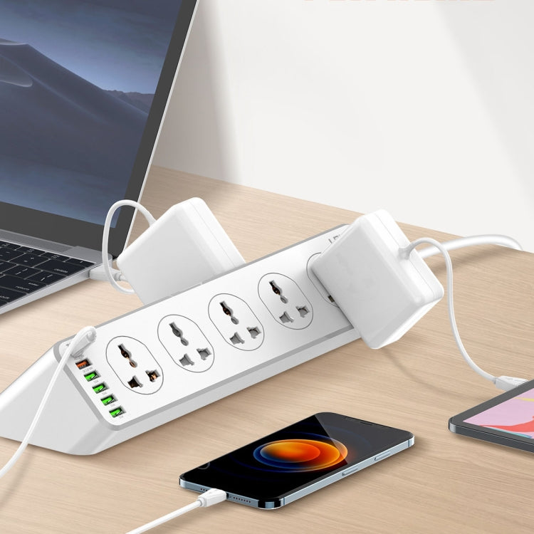 LDNIO SC10610 30W 10+6 Ports Multifunctional Travel Home Office Fast Charging Socket, Spec: UK Plug