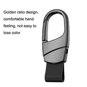 Metal Waist Hang Car Key Chain Simple Lock Pendant(Gray)