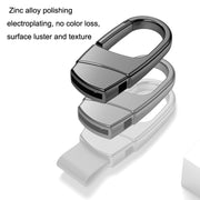 Metal Waist Hang Car Key Chain Simple Lock Pendant(Gray)