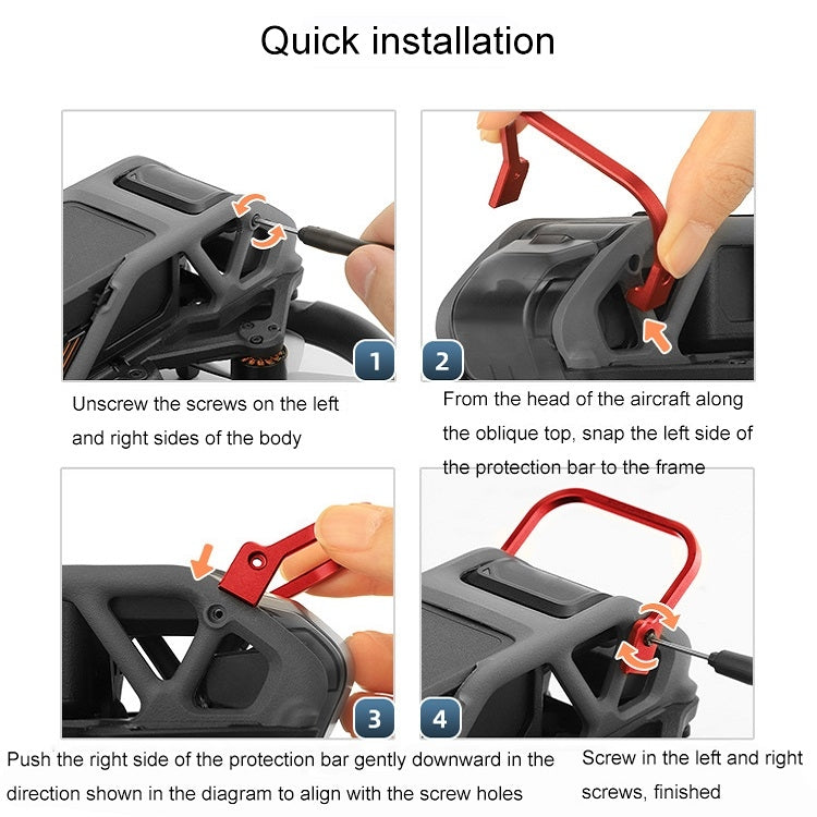 Sunnylife Gimbal Lens Aluminum Anti-collision Bumper For DJI Avata(Black) - Other by Sunnylife | Online Shopping South Africa | PMC TechLife | Buy Now Pay Later Mobicred