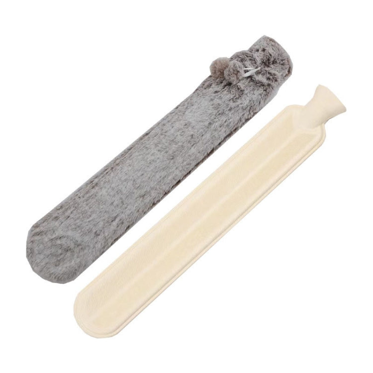 2L Long-strip Multifunctional Water-filled Rubber Hot Water Bags, Spec: Brown Faded White - free shipping - PMC TechLife - Order now!