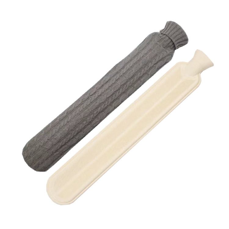 2L Long-strip Multifunctional Water-filled Rubber Hot Water Bags, Spec: Light Gray Twist - Hot Water Bags by PMC TechLife | Online Shopping South Africa | PMC TechLife | Buy Now Pay Later Mobicred