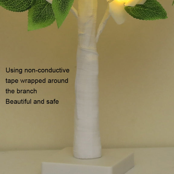 SJ-SD054 LED Valentine Day Rose Indoor Party Decoration Lights(White Bottom Red)