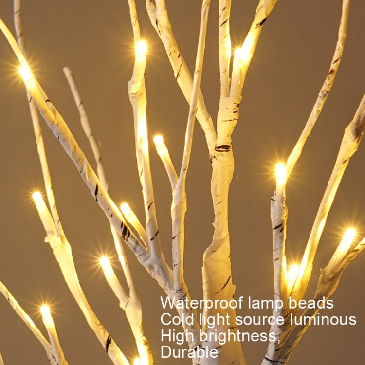 SJ-SD001 LED Christmas Party Decoration Birch Tree Decorative Light, Style: Detachable Base+Timing