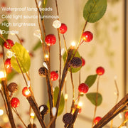 SJ-SD048 LED Home Decoration Light Christmas Lighted Tree, Style: Non-detachable Base Red Fruit