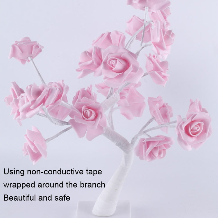 SJ-SD042 Rose Tree LED Christmas Party Decoration Light, Style: Non-detachable Base(Warm White) - Christmas Decoration Lamps by PMc TechLife | Online Shopping South Africa | PMc TechLife | Buy Now Pay Later Mobicred