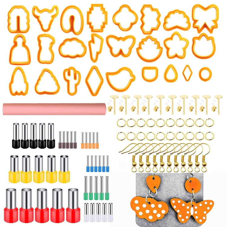106-1 116 In 1 Clay Cutter Set DIY Clay Earring Mould Clay Earrings Making Tools(Orange) - Arts & Crafts by PMC TechLife | Online Shopping South Africa | PMC TechLife