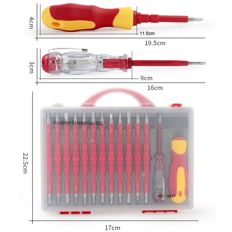 26 In 1 VDE Insulated Handle Electrician Screwdriver Set Home Maintenance Tools - Screwdriver Tools by PMC TechLife | Online Shopping South Africa | PMC TechLife | Buy Now Pay Later Mobicred