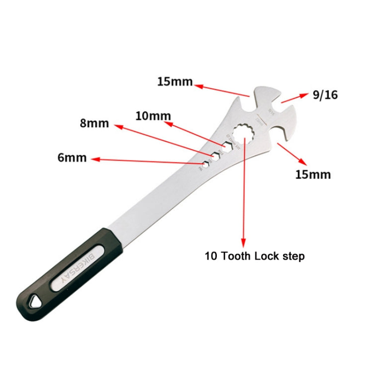 BIKERRSAY Multifunctional Extended Bicycle Pedal Wrench(BT034S) - free shipping - PMC Jewellery - Order now!