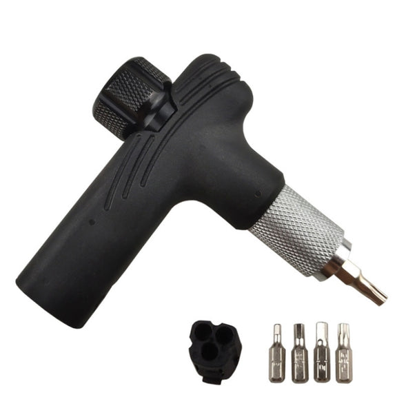 BT080 Portable Bike Multifunction Ratchet Tork Wrench Set(Black)