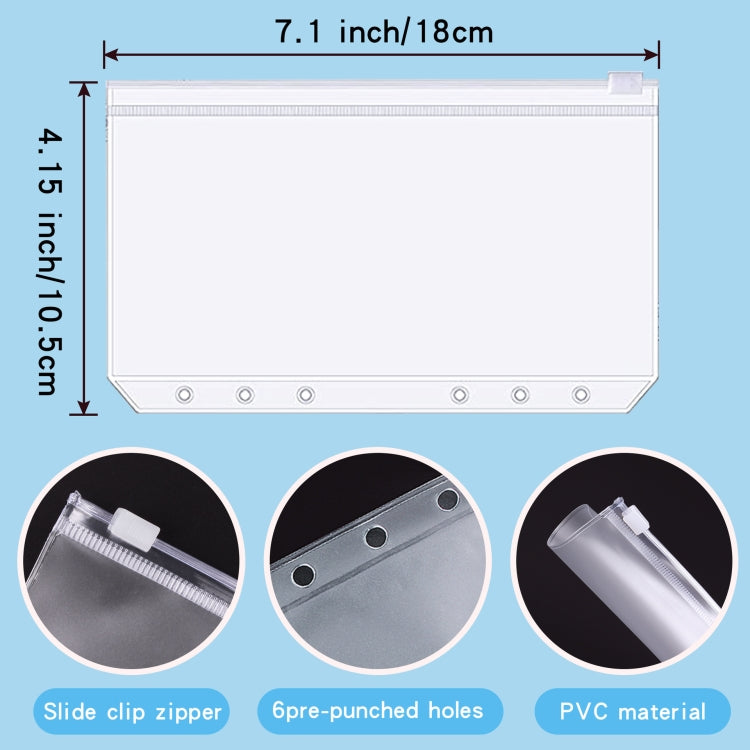 A6 Leather Loose-leaf Budget Book Handbook Notepad(Marbled White) - Notebooks by PMc TechLife | Online Shopping South Africa | PMc TechLife | Buy Now Pay Later Mobicred
