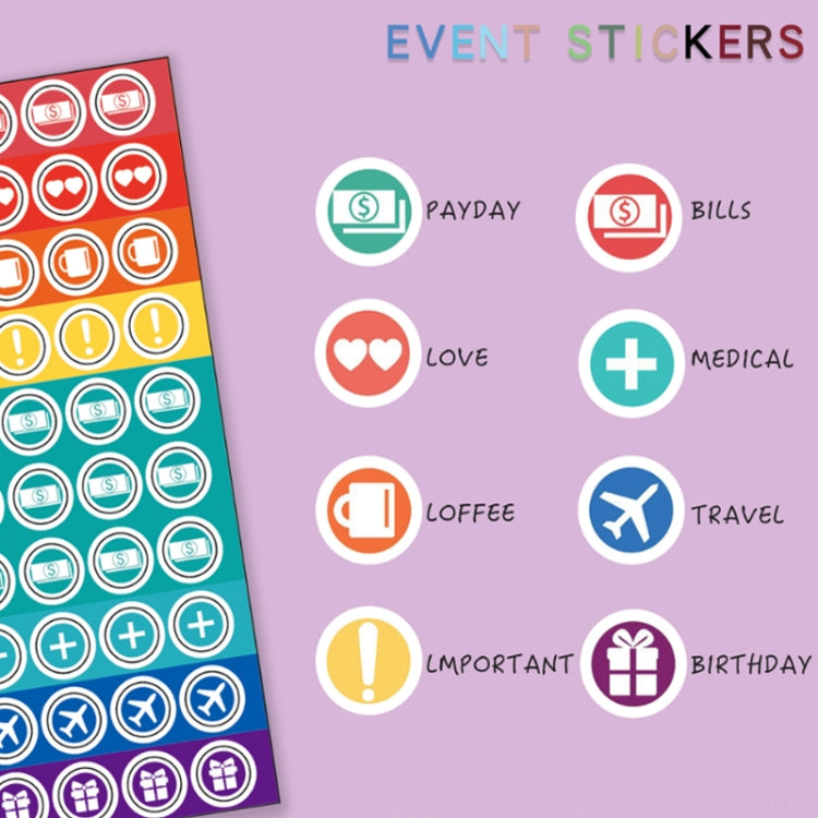 A6 Macaron PU Leather Loose-leaf Notebook Cash Budget Handbook(Yellow) - Notebooks by PMc TechLife | Online Shopping South Africa | PMc TechLife | Buy Now Pay Later Mobicred