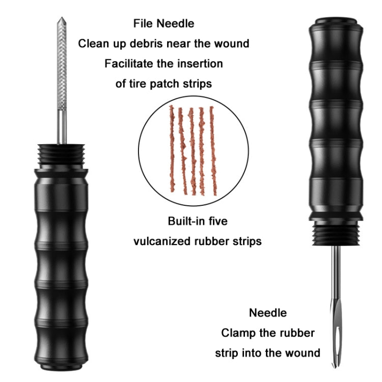 BIKERSAY BT056 Bicycle Fork Drill Bit Vacuum Tire Repair Tool(Black) - Maintenance tools by BIKERSAY | Online Shopping South Africa | PMc TechLife | Buy Now Pay Later Mobicred