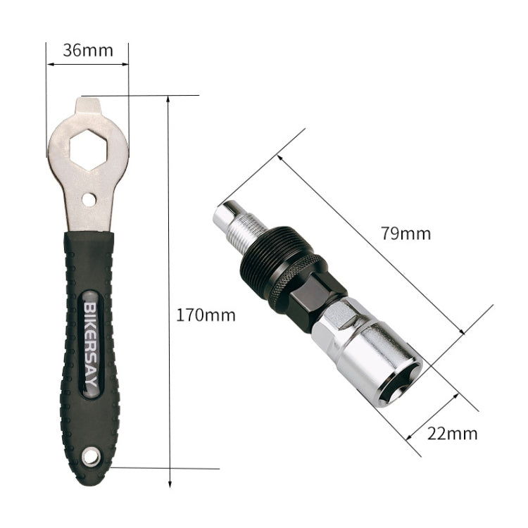 BIKERSAY Bicycle Disc Crank Rama Removal Tool, Model: BT015S - Maintenance tools by BIKERSAY | Online Shopping South Africa | PMc TechLife | Buy Now Pay Later Mobicred