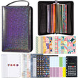 A6 Handheld Zipper Bag Type Large Capacity Cash Budget Book Handbook(Black Gray) - free shipping - PMc TechLife - Order now!