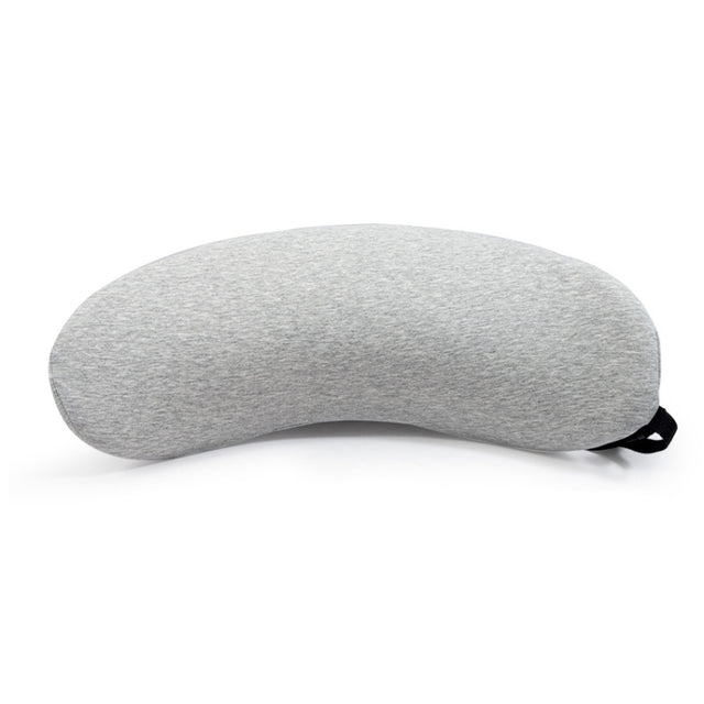Memory Foam Lumbar Spine Cushion Pregnant Women Sleeping Lumbar Pillow(Light Gray Crescent)