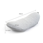 Memory Foam Lumbar Spine Cushion Pregnant Women Sleeping Lumbar Pillow(Dark Gray Crescent)