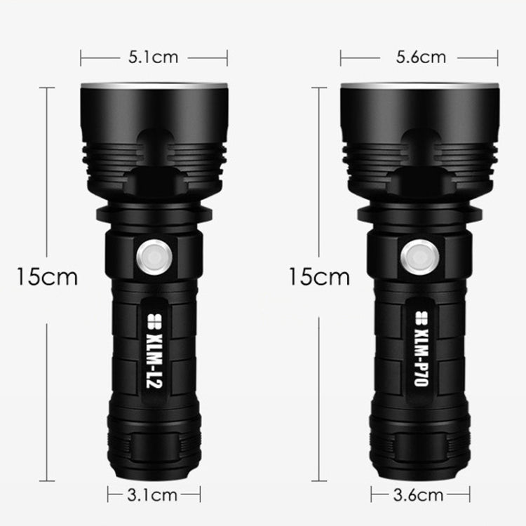 Strong Light Outdoor Waterproof Camping Aluminum LED Flashlight, Style: L2 (Without Battery) - LED Flashlight by PMc TechLife | Online Shopping South Africa | PMc TechLife | Buy Now Pay Later Mobicred