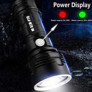 Strong Light Outdoor Water-resistant Camping Aluminum LED Flashlight, Style: P70 (Without Battery)