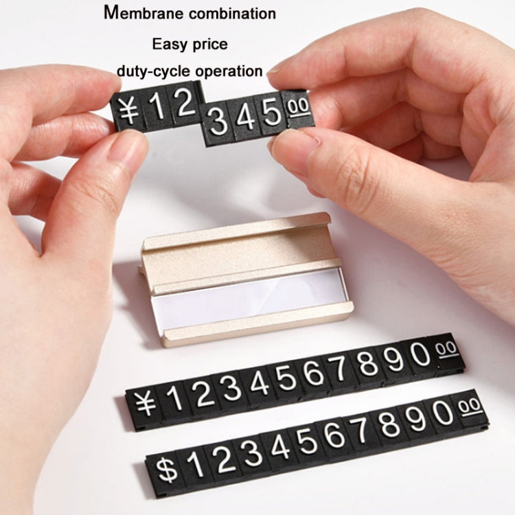 Metal Digital Grain Price Display Micro Standing Plate, Size: Single Layer(Black) - Store & Supermarket Supplies by PMC TechLife | Online Shopping South Africa | PMC TechLife