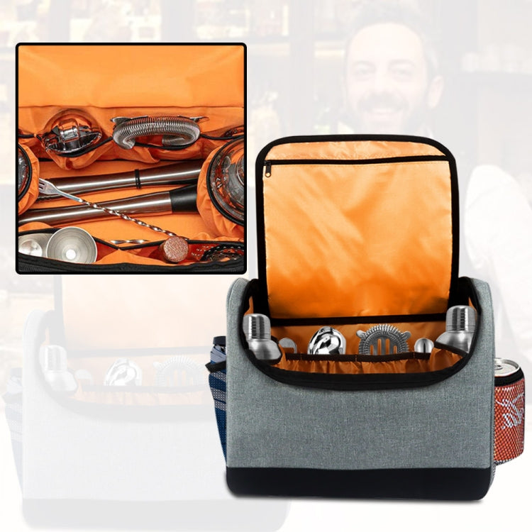 Travel Bartender Kit Bag  Bar Tool Storage Bag - Storage Bags by PMC TechLife | Online Shopping South Africa | PMC TechLife