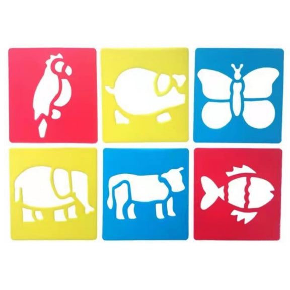 Children DIY Drawing Stencil Colorful Hollow Copy Board(H-12)