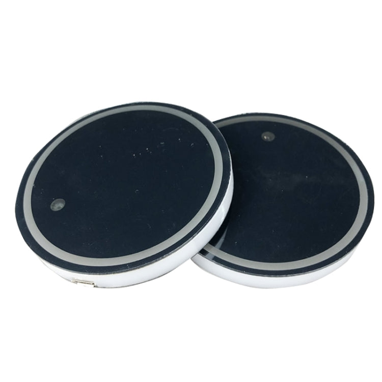 1 Pair Automotive LED Colorful Luminous Water Coaster Acrylic Car Cup Tank Atmosphere Lamp(Star Model)