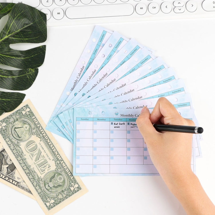 A6 6 Hole Budget Book Loose-leaf Replacement Core Handbook Insert,Spec: Kit 1 - Notebooks by PMC TechLife | Online Shopping South Africa | PMC TechLife