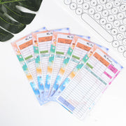 A6 6 Hole Budget Book Loose-leaf Replacement Core Handbook Insert,Spec: Monthly Plan 56 Sheets