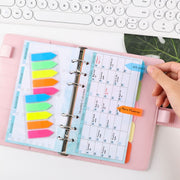 A6 6 Hole Budget Book Loose-leaf Replacement Core Handbook Insert,Spec: Monthly Plan 56 Sheets