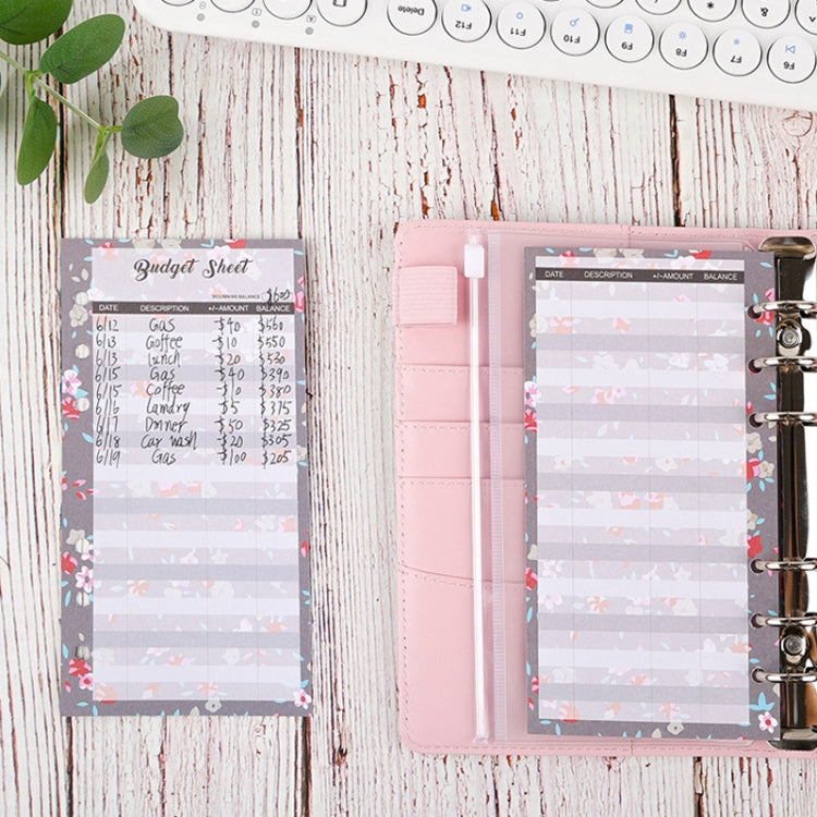 60 Sheets Cash Budget Card Loose-leaf Bookkeeping Replacement Core(Fruits) - free shipping - PMC TechLife - Order now!