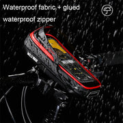 WILD MAN ES16 0.5L EVA Hard Shell Water-resistant Touch Screen Bicycle Handlebar Bag(Red)