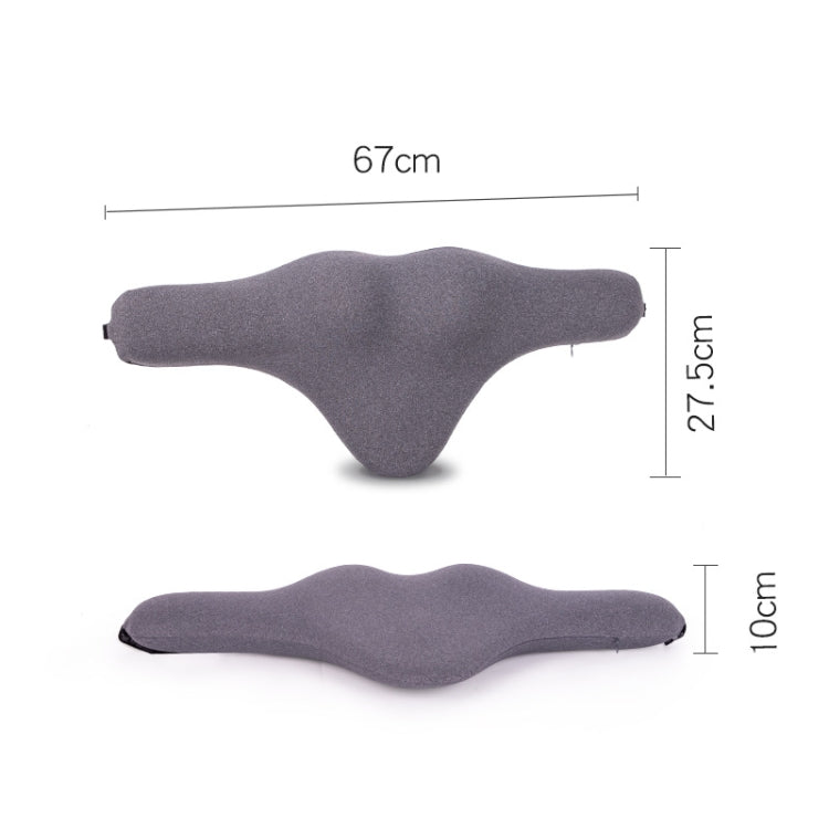 Slow Rebound Memory Foam Lumbar Pillow Neck Pillow Car Headrest(Dark Grey) - Cushions & Pillows by PMC TechLife | Online Shopping South Africa | PMC TechLife | Buy Now Pay Later Mobicred