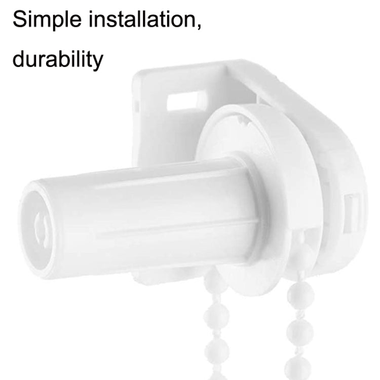 2 Sets 17mm Shutter Curtain Control Head With 2m Pull Beads Chain Set(White) - free shipping - PMC TechLife - Order now!
