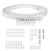 Model Steel Track Set Flexible Silent Slide Track Track with Hooks, Size: 3m