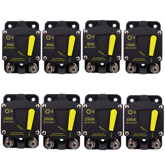 100A CB6 Car RV Yacht Audio Restore Insurance Holder Switch