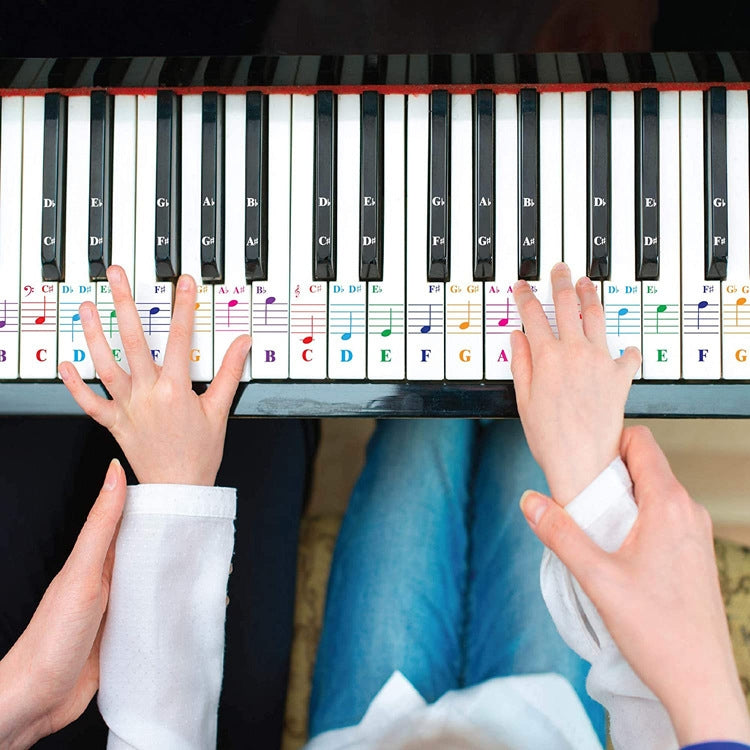 QT-0302 5PCS Children Piano Keyboard Color Stickers Musical Instrument Accessories - Keyboard Instruments by PMC TechLife | Online Shopping South Africa | PMC TechLife