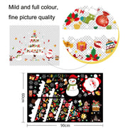 Christmas Decoration Stickers Scene Layout Window Static Stickers 60x90cm