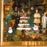 Christmas Decoration Stickers Scene Layout Window Static Stickers 60x90cm