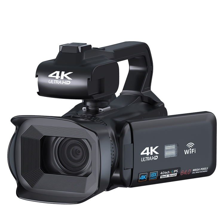 64MP 18X Zoom 4-Inch Touch Screen Handheld Digital Video Camera(16G) - Video Cameras by PMC TechLife | Online Shopping South Africa | PMC TechLife | Buy Now Pay Later Mobicred
