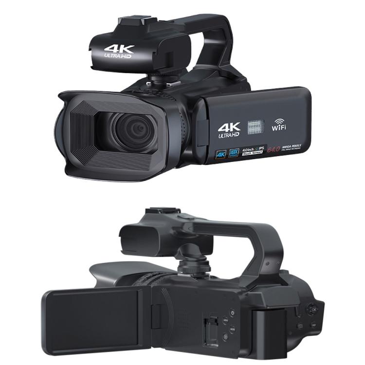 64MP 18X Zoom 4-Inch Touch Screen Handheld Digital Video Camera(16G) - Video Cameras by PMC TechLife | Online Shopping South Africa | PMC TechLife | Buy Now Pay Later Mobicred