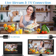 64MP 18X Zoom 4-Inch Touch Screen Handheld Digital Video Camera(16G)