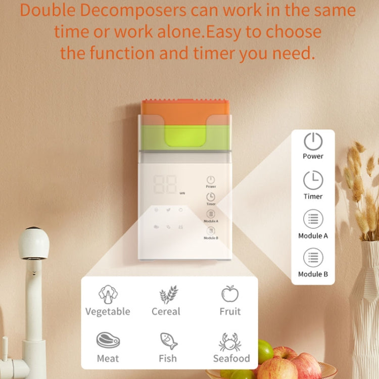 QX03 Home Two Bin Meat And Vegetable Cleaning Machine, US Plug(Neutral Machine) - free shipping - PMC TechLife - Order now!