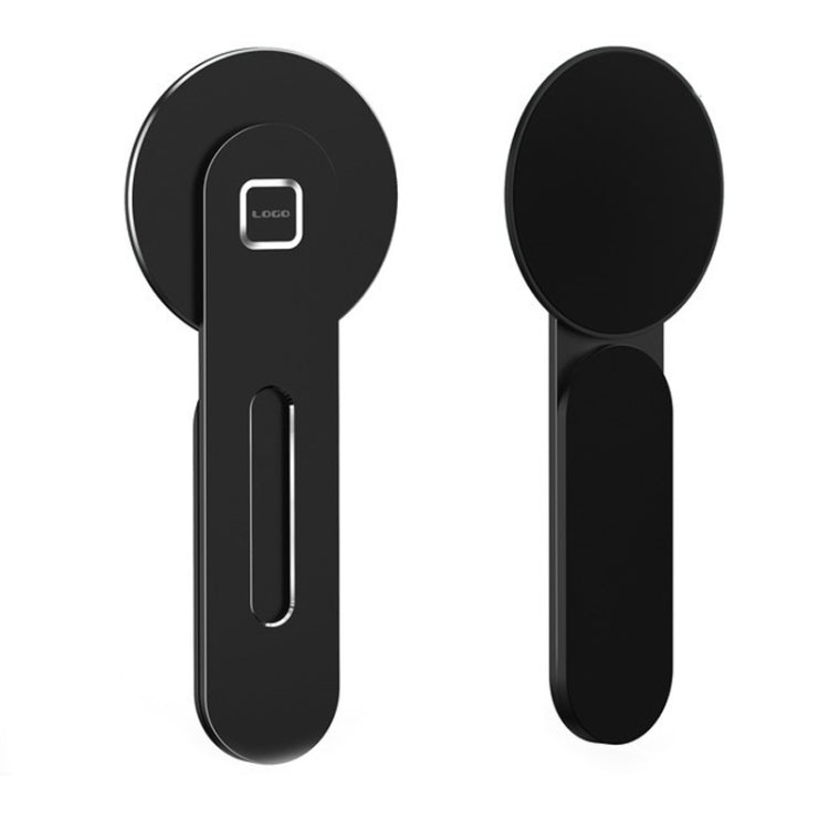 Laptop Phone Expansion Bracket Aluminum Magnetic Phone Stand(Black) - Laptop Stand by PMC Jewellery | Online Shopping South Africa | PMC Jewellery | Buy Now Pay Later Mobicred